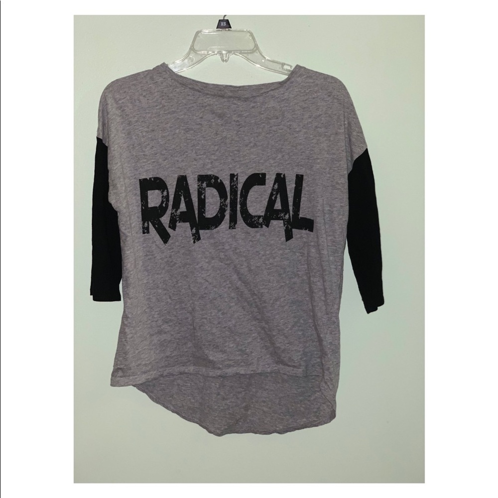 “Radical” half sleeve T-shirt.